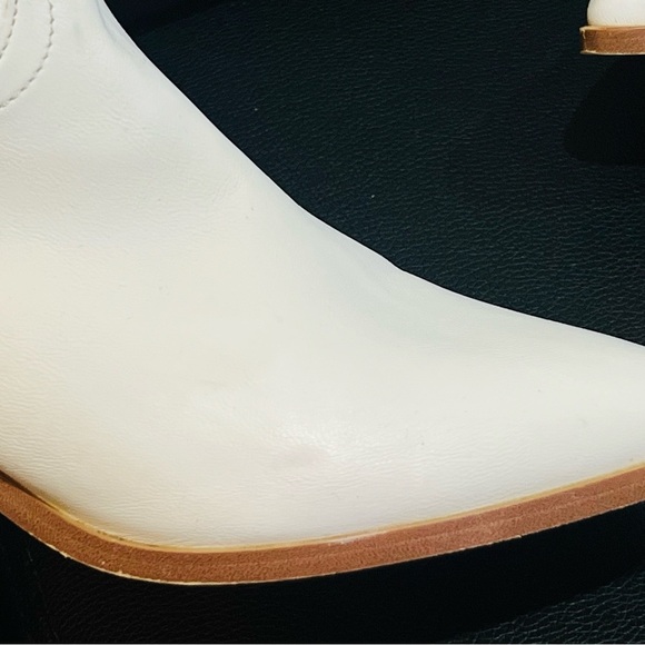 1MIIM Luxurious White on White Festival Heeled Cowboy Boot 8.0 - Picture 10 of 11